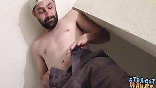 Bearded thug masturbating and moaning - gayxo.com